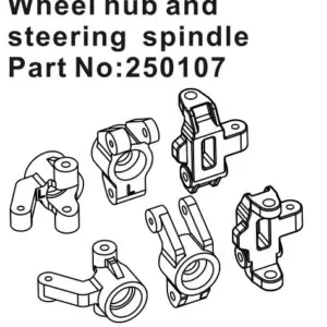 Wheel Hub & Steering Spindle Set