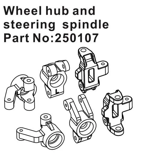 Wheel Hub & Steering Spindle Set