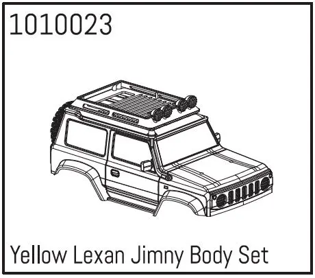 Yellow Lexan Jimny Body Set