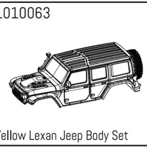 Yellow Lexan Wrangler Body Set