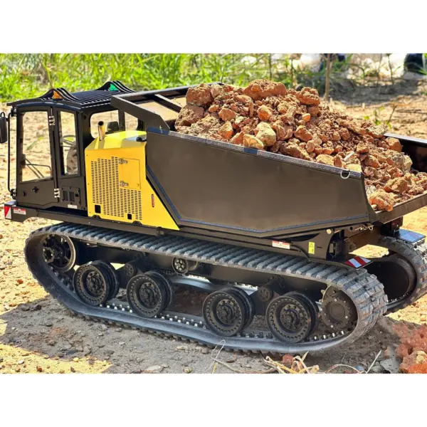 Super Frog T14R Panther RTR 1/14 RC Hydraulic Crawler Dump Truck Remote Control Metal Tracked Tipper Frsky X14 Radio Battery