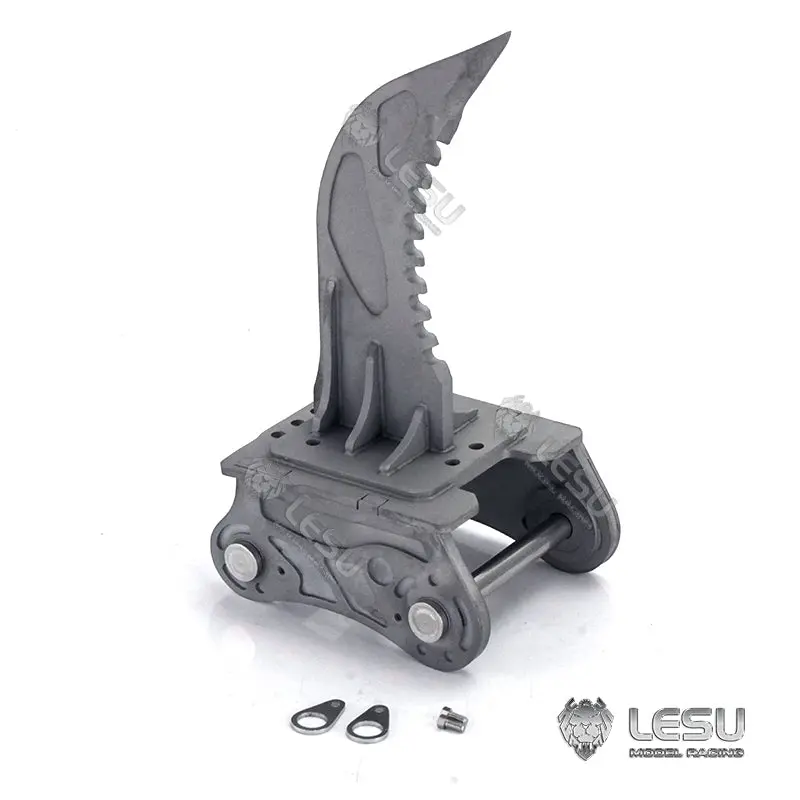 LESU 1/14 Metal RC Excavator 374F Remote Control Hydraulic Digger Model Construction Vehicle Protective Fences Hydraulic Quick Coupler Bucket Trailer Crusher Hammer DIY Parts Lights Motor