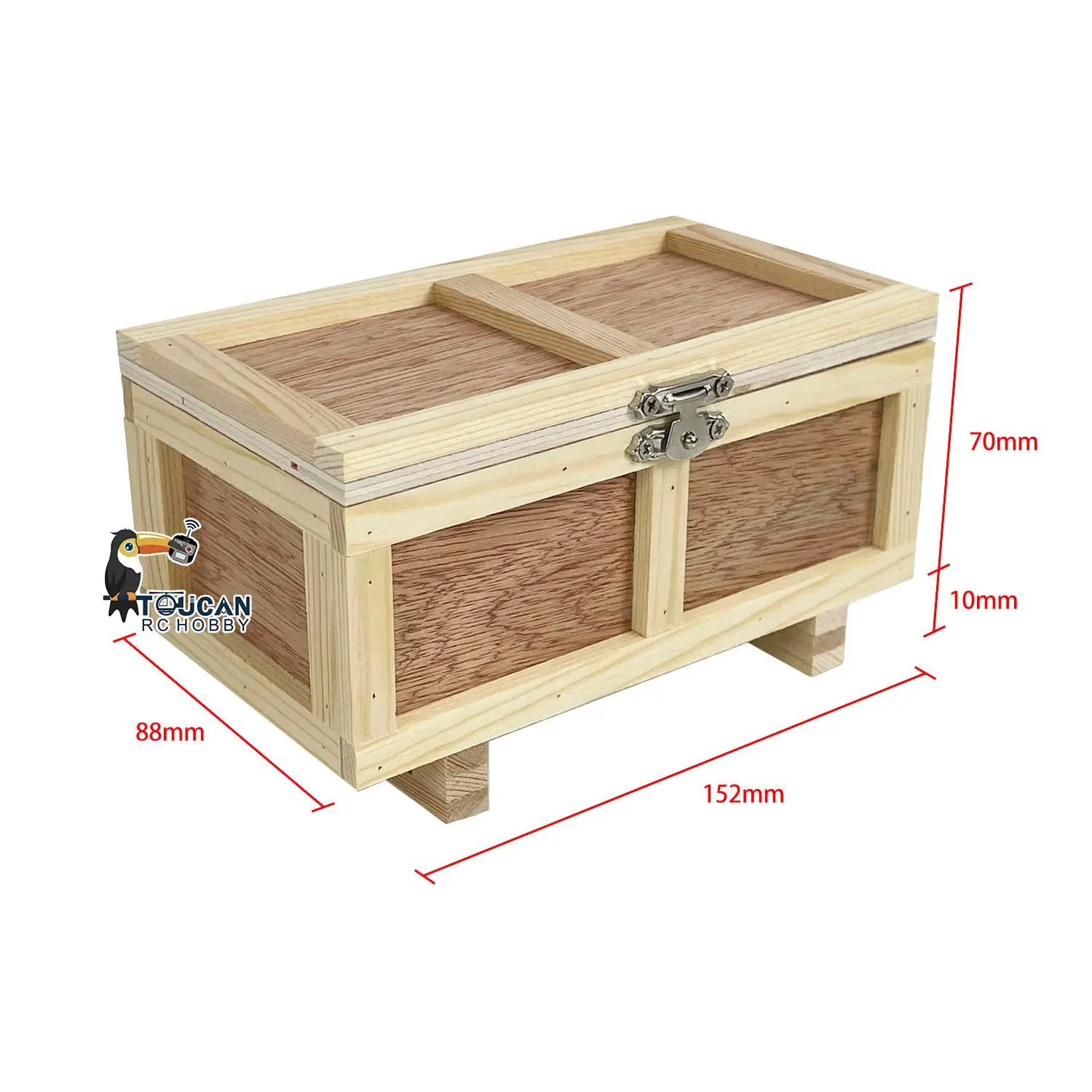Wooden Box Decoration Simulation Model for 1/14 1/12 RC Truck Hydraulic Radio Controlled Forklift Construction Vehicles