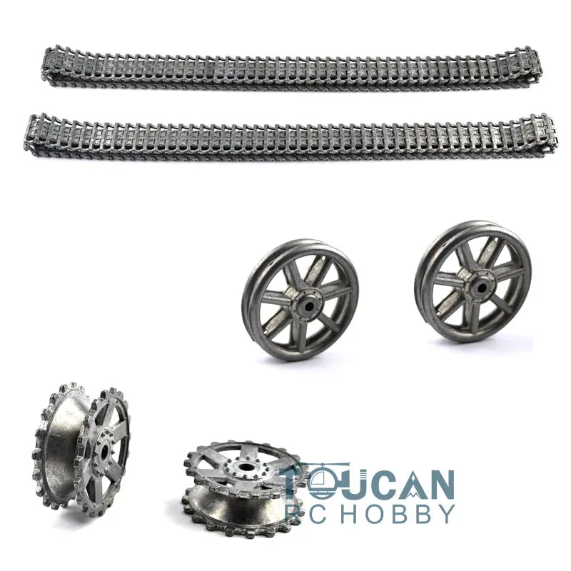 Henglong 1/16 Scale German Panzer IV F 3858 IV F2 3859 RC Tank Remote Control Model Metal Idlers Sprockets Road Wheels Tracks