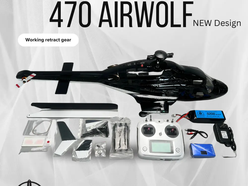 Roban Airwolf 470 Size Scale Helicopter – RTF