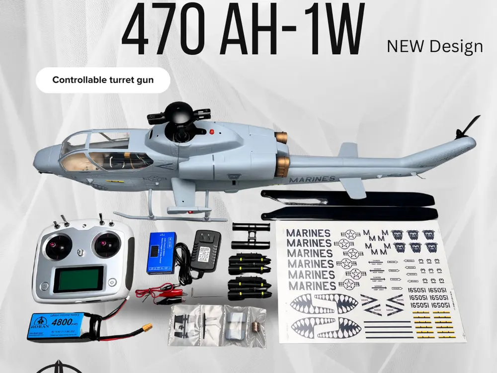 Roban AH-1 Cobra 470 Size Scale Helicopter – RTF