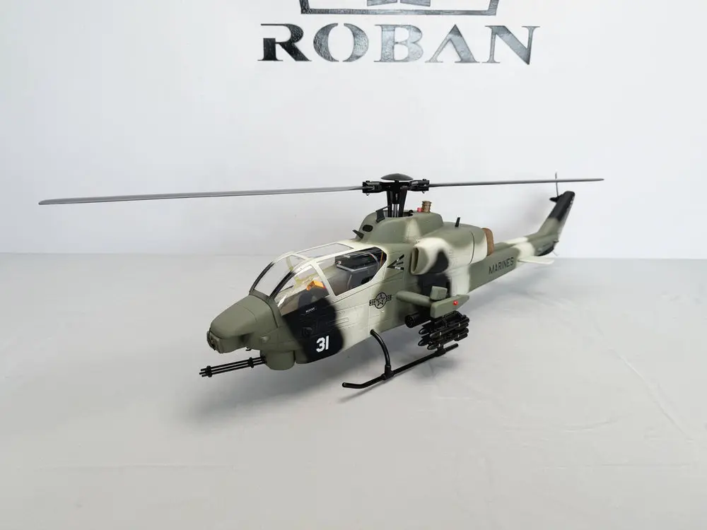 Roban AH-1 Cobra Jungle Camo 470 Size Scale Helicopter – RTF