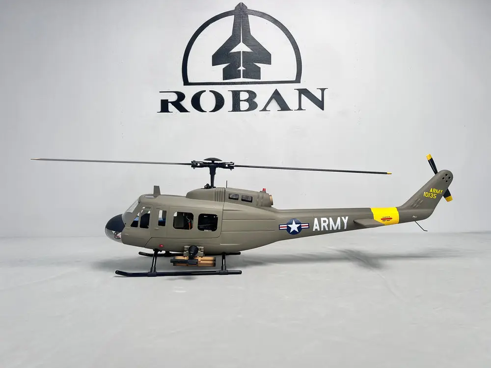 Roban UH-1D Army 470 Size Scale Helicopter – RTF