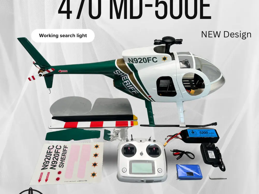 Roban MD500E 470 Size Scale Helicopter – RTF