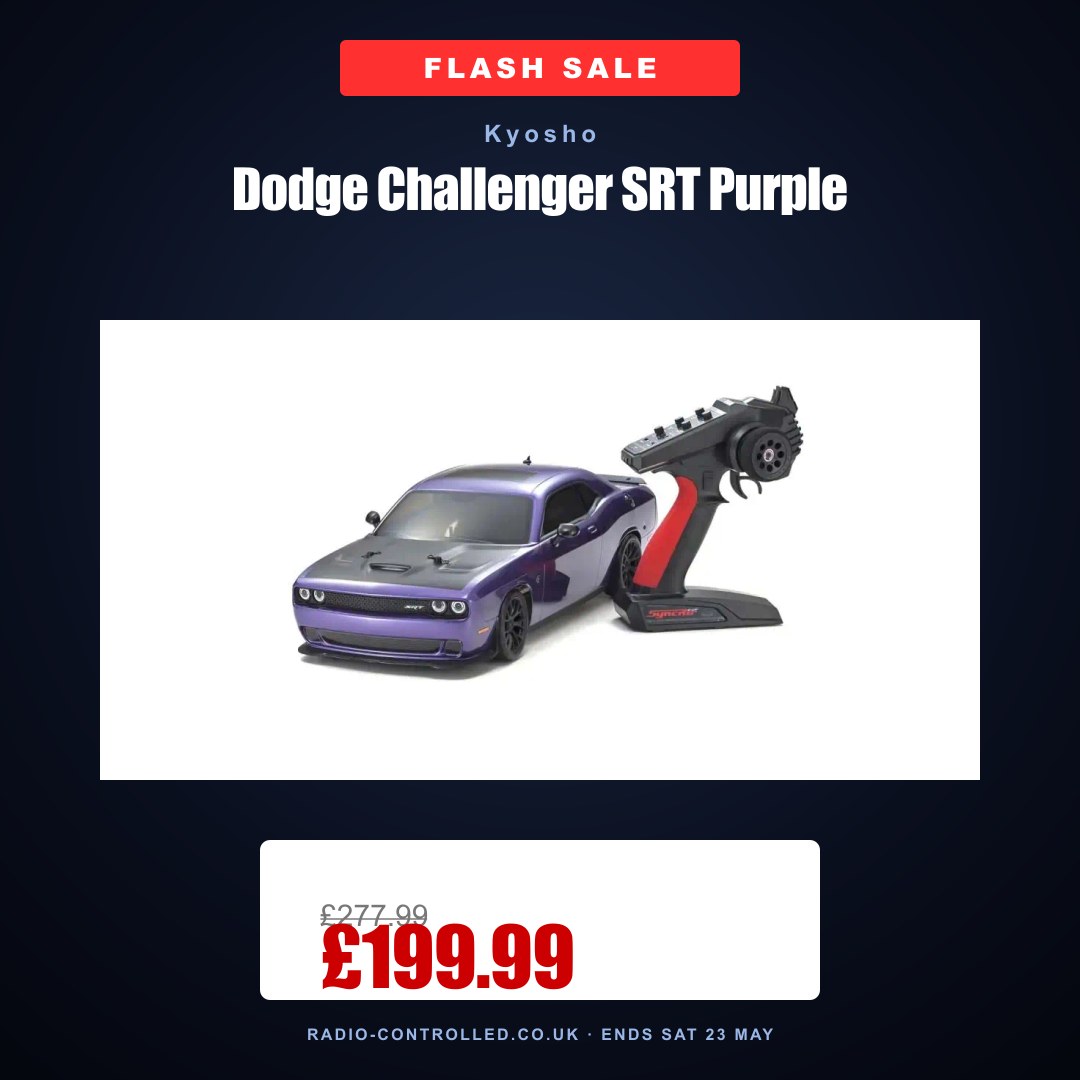 Kyosho Dodge Challenger SRT Purple flash-sale tile