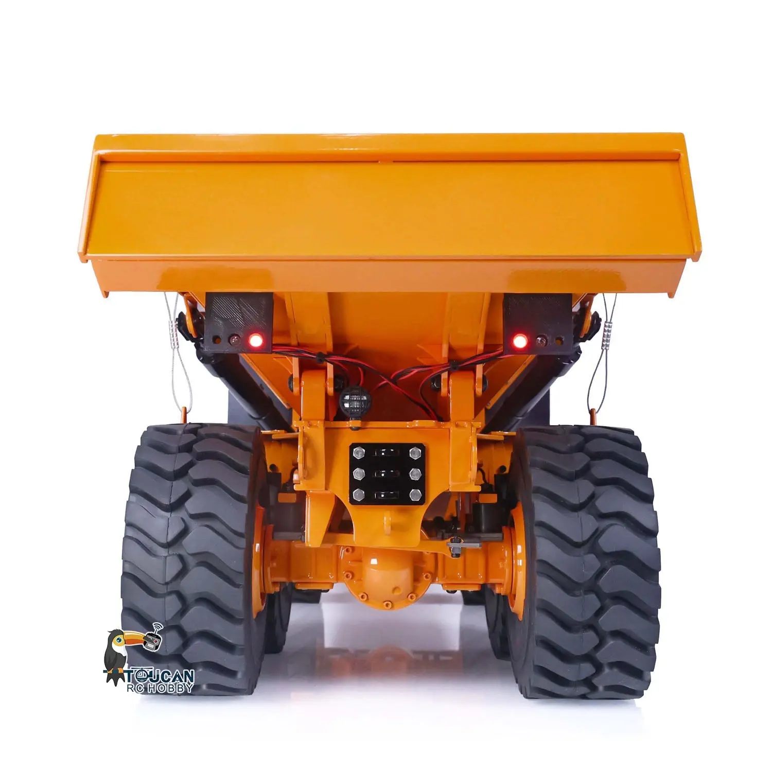 1/14 Metal RC Articulated Truck 6x6 Dumper Car RTR Model A40G Remote Control Construction Vehicles Hydraulic Lifting Tipper Sound Light Brushless Pump Gift Toys for Adult