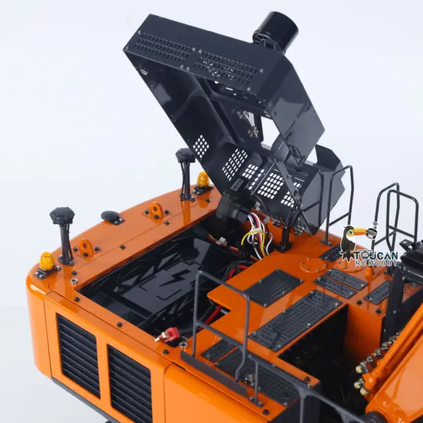 LESU Metal 1/14 RC Hydraulic Excavator Aoue ZX490 Remote Control Heavy Construction Digger Model Paladin PL18EV Lite Sound Smoke CNC
