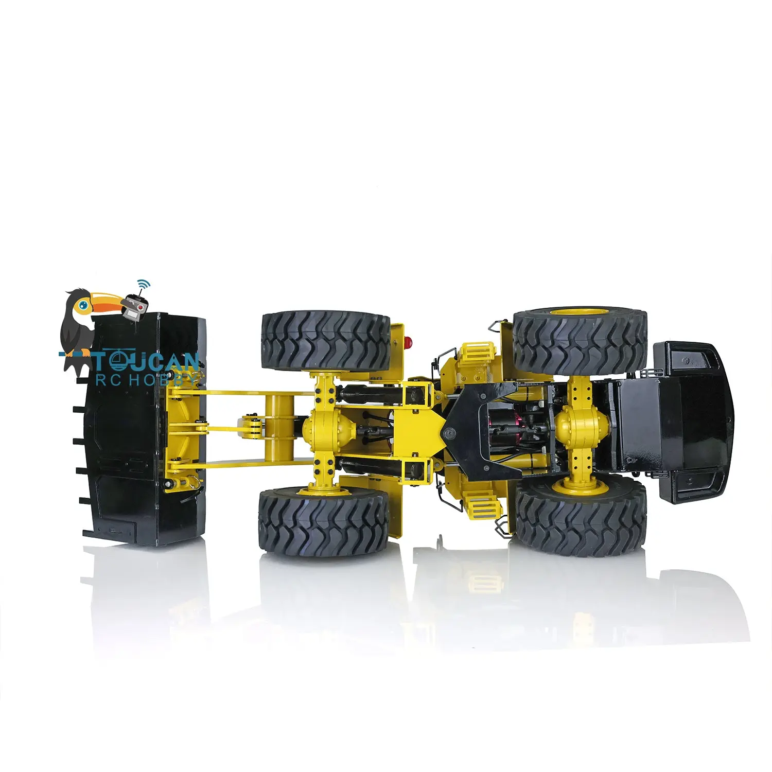 Metal 1/14 RC Loader WA470 Hydraulic Remote Control Construction Vehicle RTR Wheeled Truck Lights Sound Battery Charger for Sale
