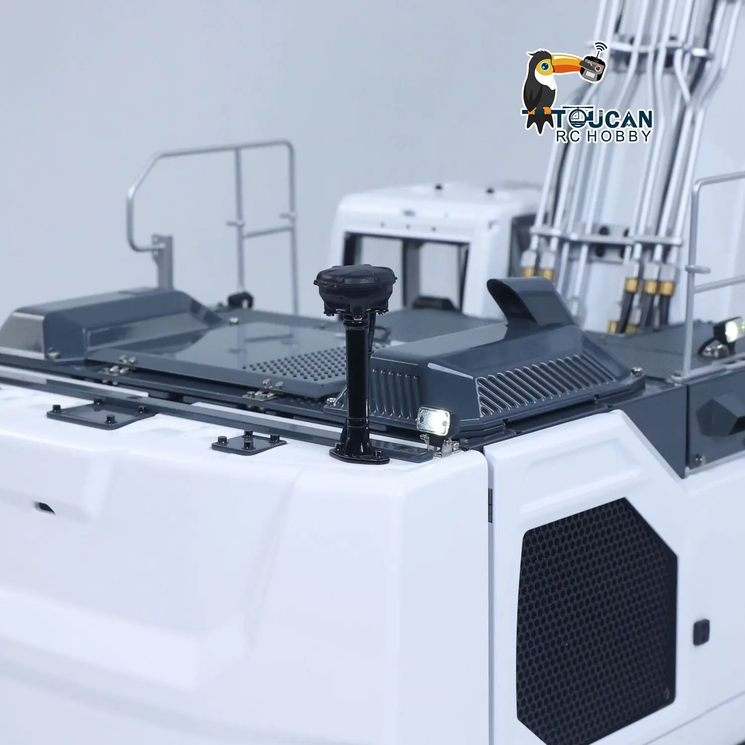 LESU 1/14 Metal RC Excavator AOUE LR945 Long-reach Hydraulic Digger Radio Control Construction Vehicles CNC Light 7CH Valve PL18EV LITE