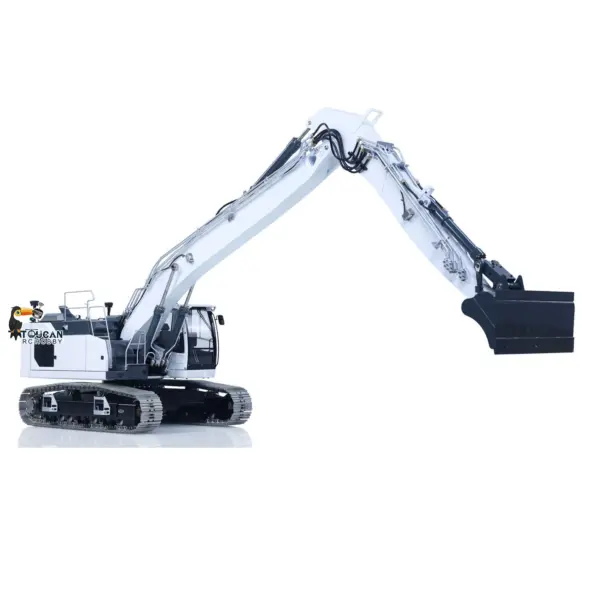 LESU 1/14 Metal RC Excavator AOUE LR945 Long-reach Hydraulic Digger Radio Control Construction Vehicles CNC Light 7CH Valve PL18EV LITE