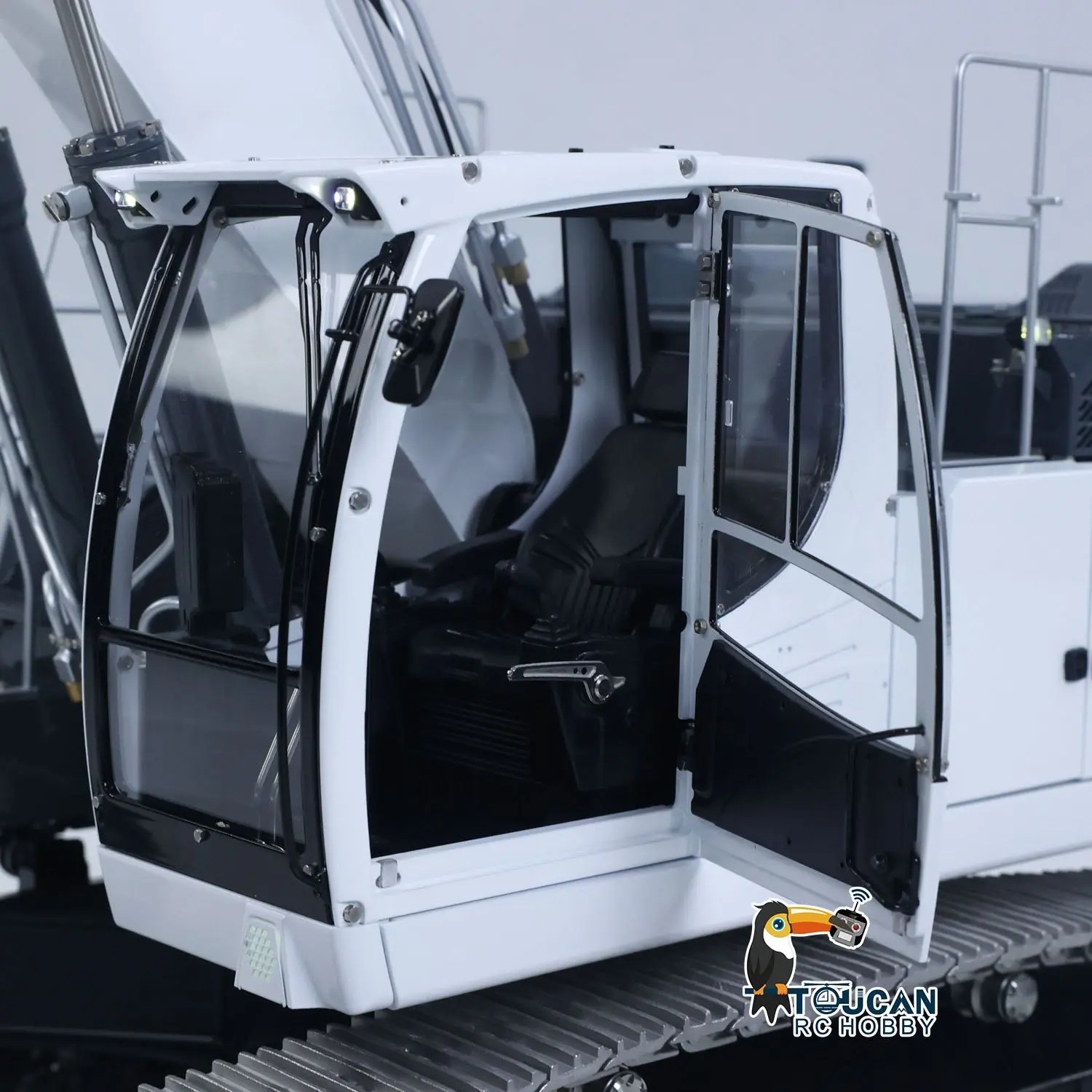 LESU 1/14 Metal RC Excavator AOUE LR945 Long-reach Hydraulic Digger Radio Control Construction Vehicles CNC Light 7CH Valve PL18EV LITE