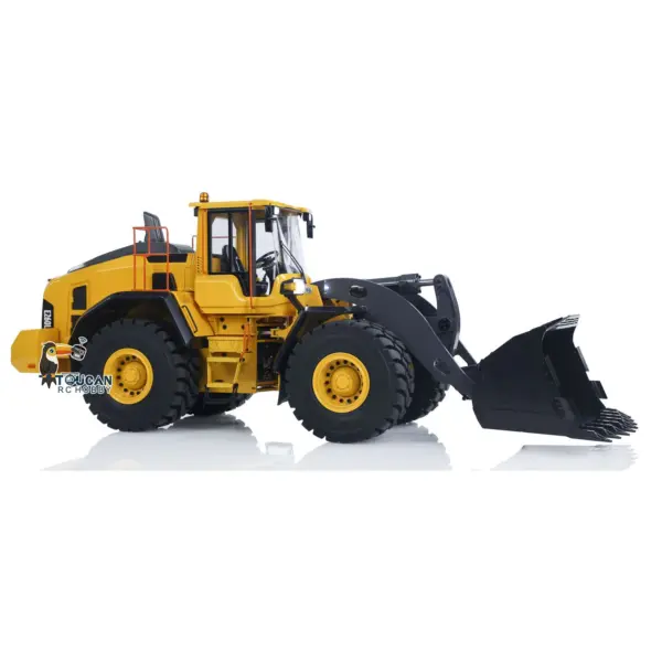 1/14 Metal RC Hydraulic Loader E260L Remote Control Construction Vehicle Flysky ST8 Radio Lock Differential Axle Fork Quick Coupler Light Sound ESC Battery