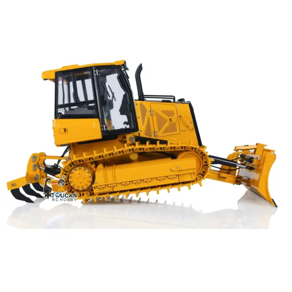 Metal 1/12 RC Bulldozer D3 Remote Control Hydraulic Engineering Vehicles 4CH Valve Construction Car Light Sound Flysky ST8 Radio 3S Battery