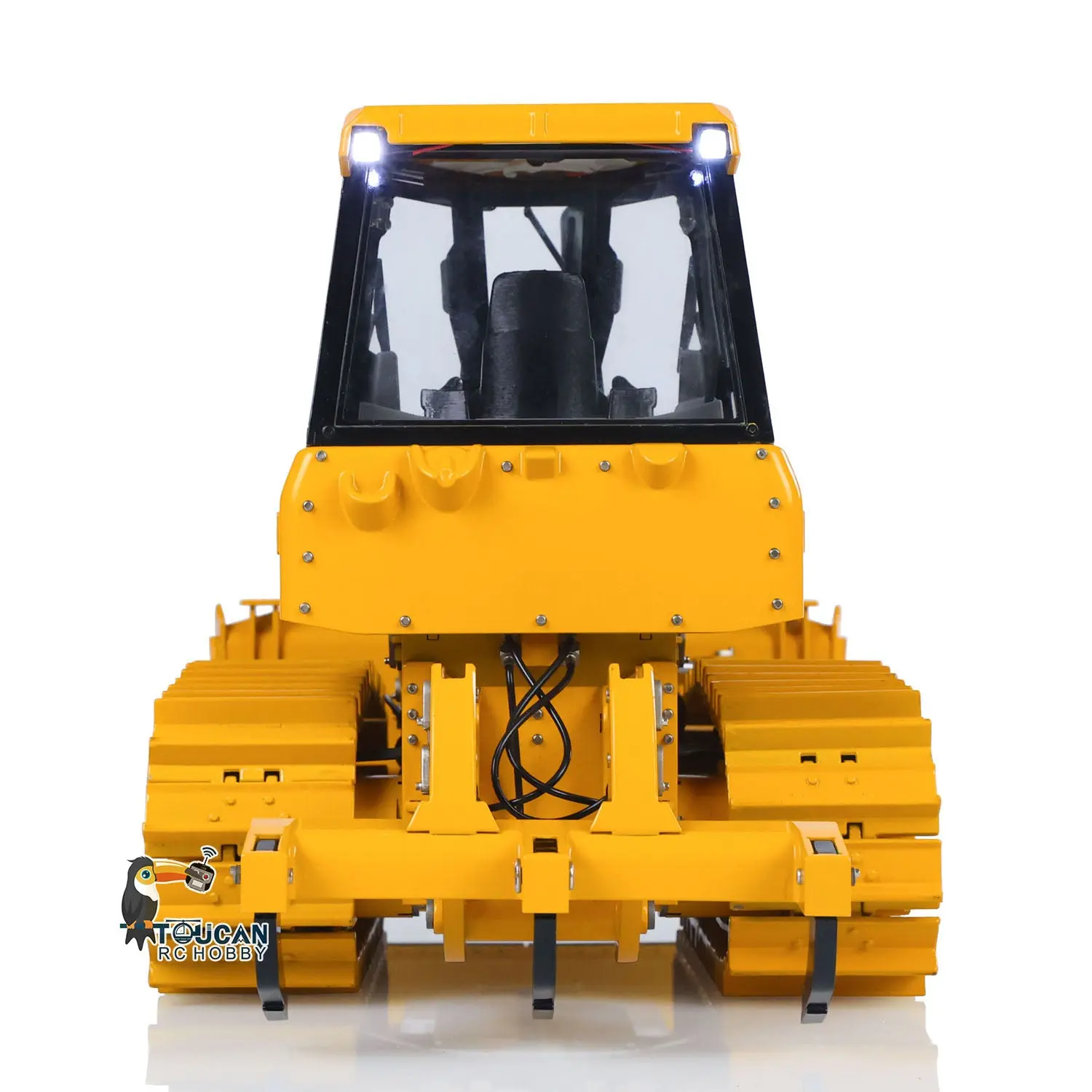 Metal 1/12 RC Bulldozer D3 Remote Control Hydraulic Engineering Vehicles 4CH Valve Construction Car Light Sound Flysky ST8 Radio 3S Battery