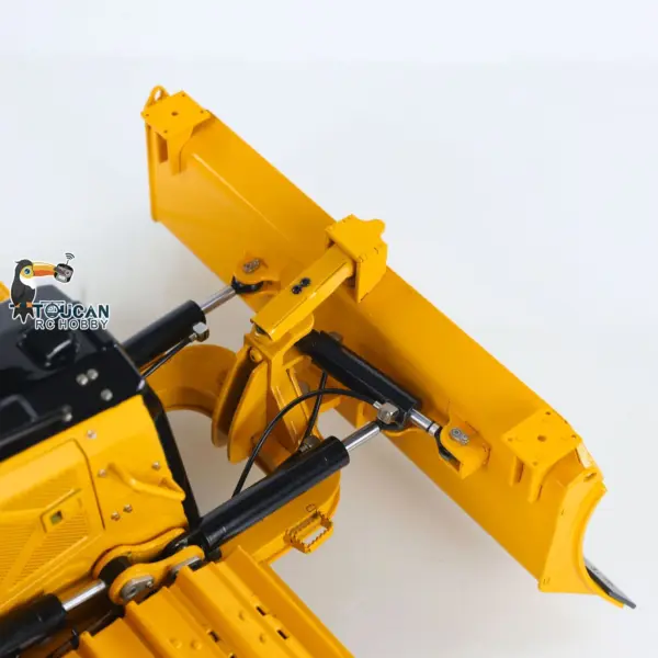 Metal 1/12 RC Bulldozer D3 Remote Control Hydraulic Engineering Vehicles 4CH Valve Construction Car Light Sound Flysky ST8 Radio 3S Battery