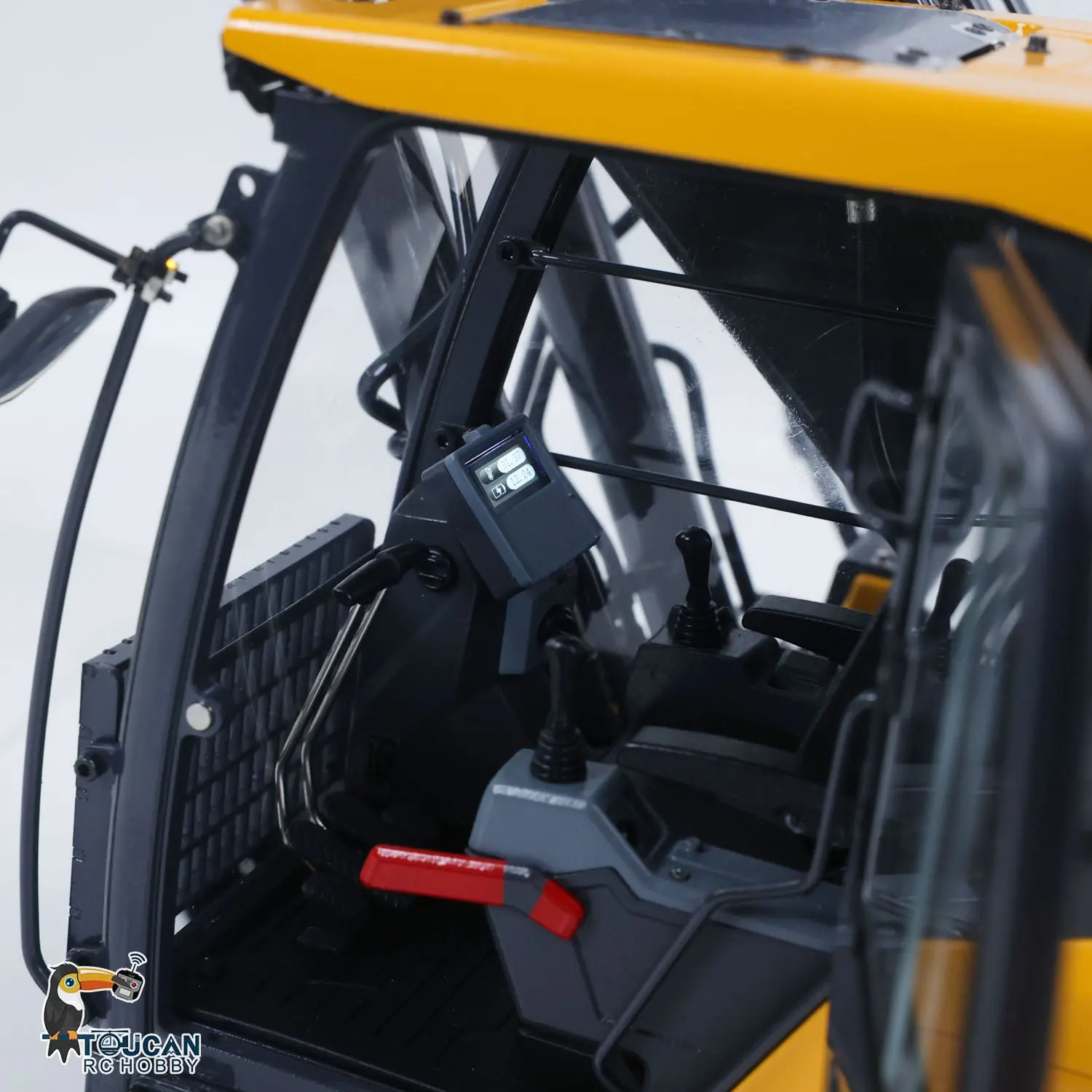 Metal 1/14 Remote Control Excavator E400 Pro 9CH Valves RC Hydraulic Digger Construction Vehicles Stainless Steel Arm Frsky Radio Cooling Fan