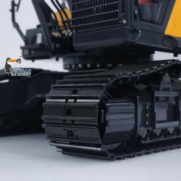 Metal 1/14 Remote Control Excavator E400 Pro 9CH Valves RC Hydraulic Digger Construction Vehicles Stainless Steel Arm Frsky Radio Cooling Fan