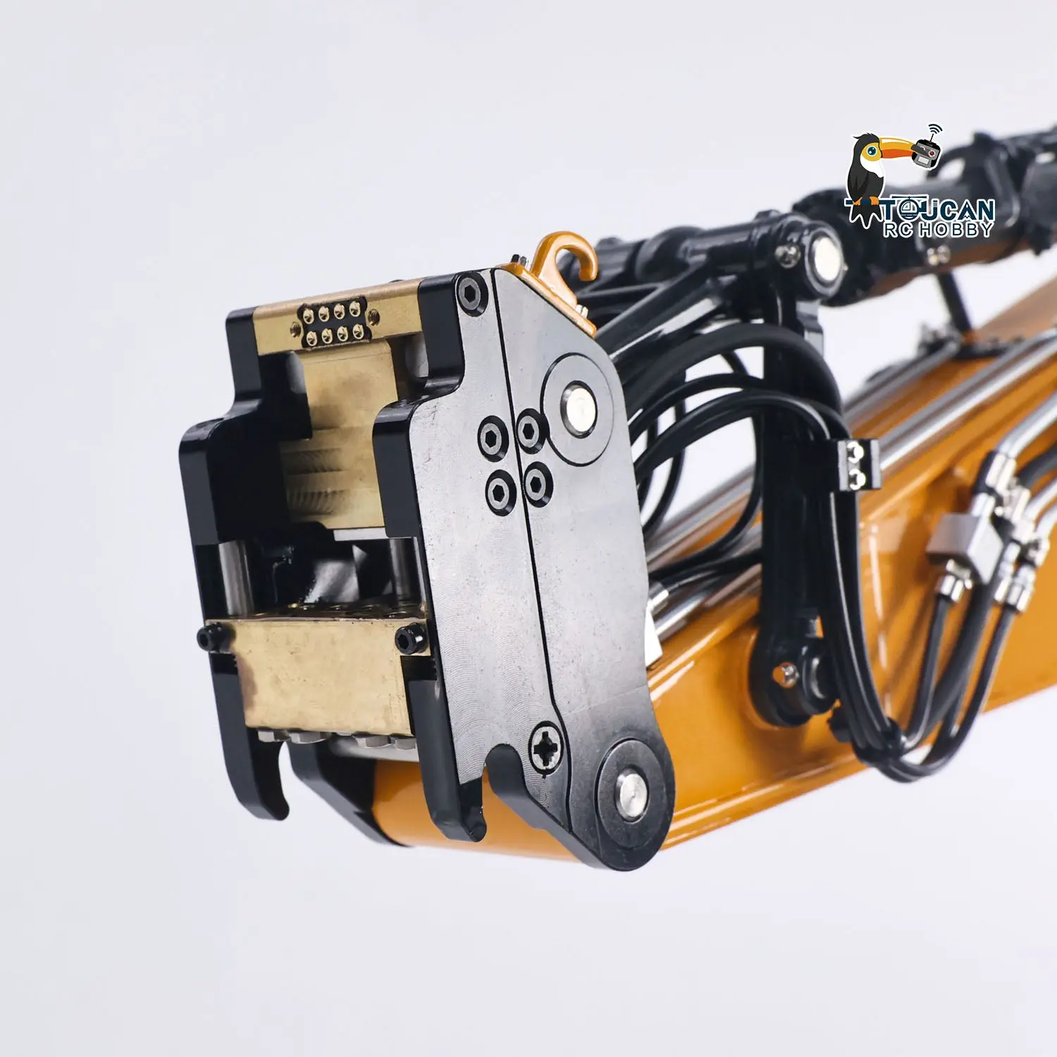 Metal 1/14 Remote Control Excavator E400 Pro 9CH Valves RC Hydraulic Digger Construction Vehicles Stainless Steel Arm Frsky Radio Cooling Fan