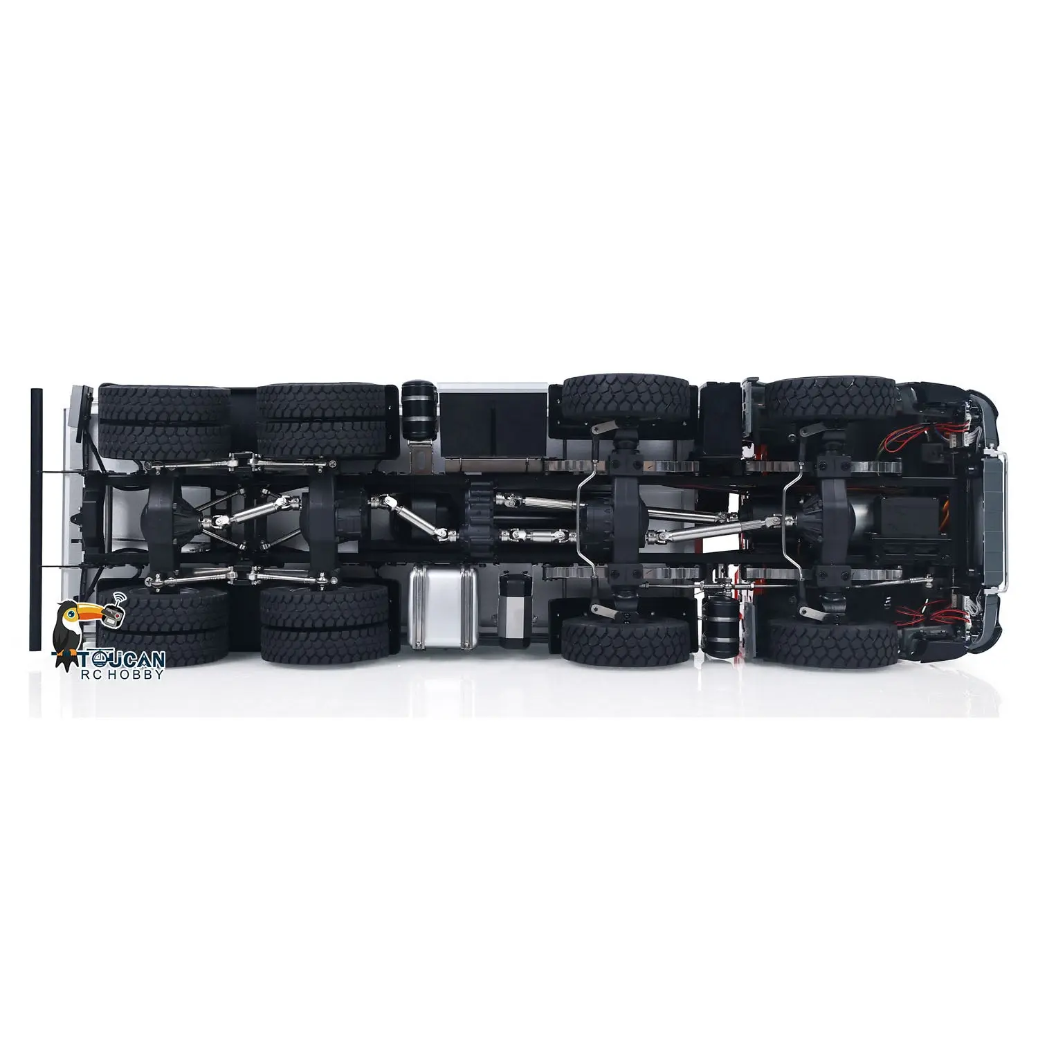 Kabolite 8X8 1/14 RC Dump Truck 5703 Electric Lifting Remote Control Tipper Model 2Speed Gearbox Lights Sound System Battery Charger