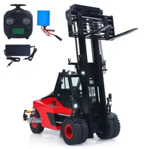 Kabolite 180-100 1/14 4X2 RC Metal Forklift 3-Way Vavles Hydraulic Construction Trucks Flysky ST8 Radio Light System Sound Battery