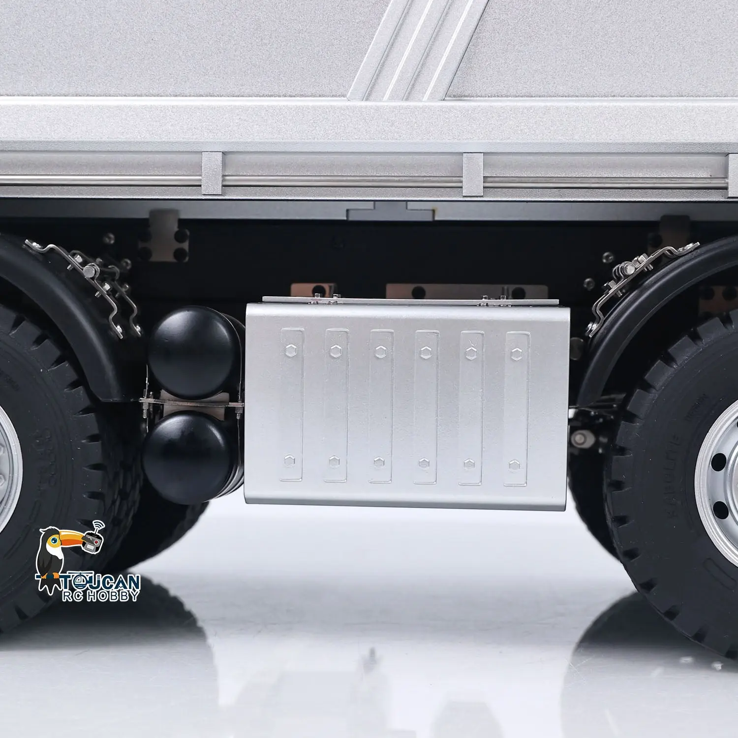 Kabolite 8X8 1/14 RC Dump Truck 5703 Electric Lifting Remote Control Tipper Model 2Speed Gearbox Lights Sound System Battery Charger