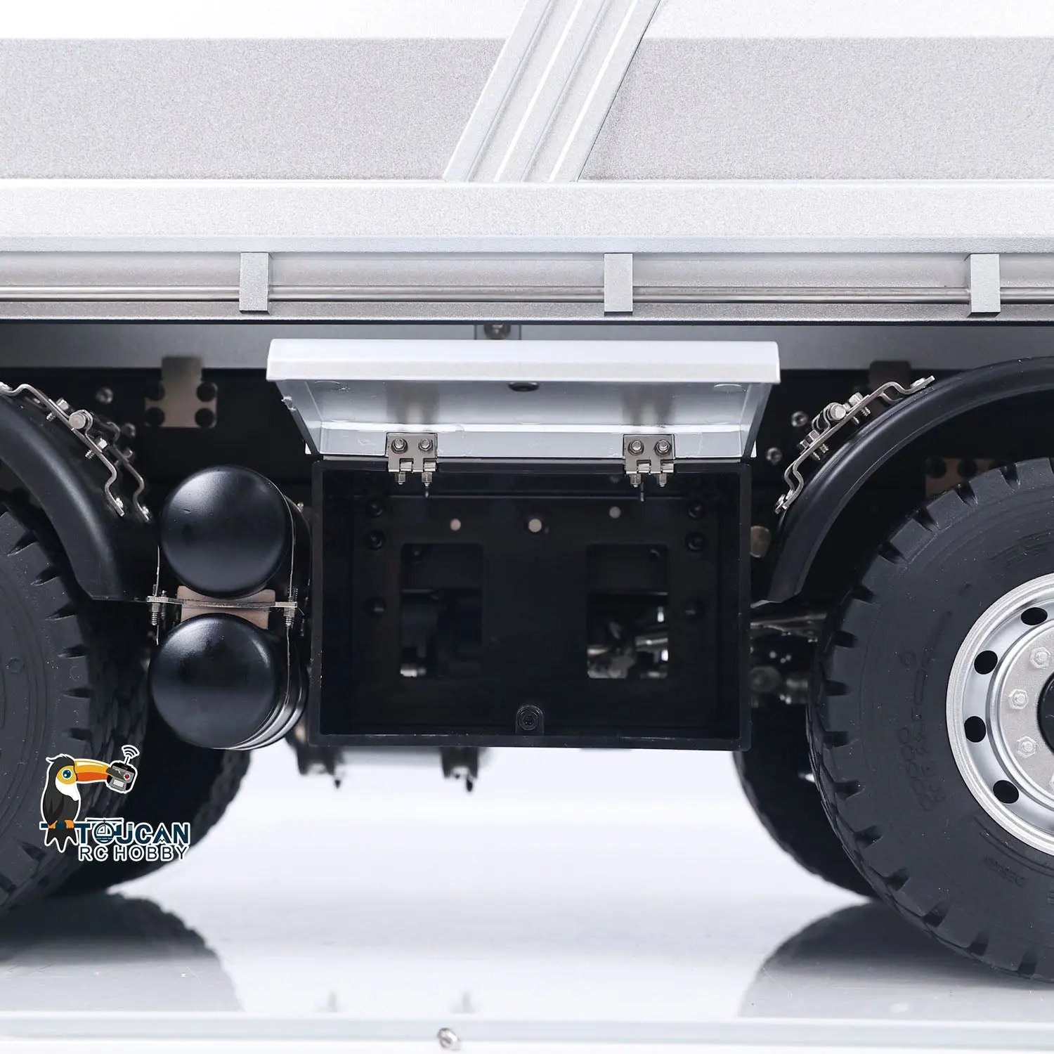 Kabolite 8X8 1/14 RC Dump Truck 5703 Electric Lifting Remote Control Tipper Model 2Speed Gearbox Lights Sound System Battery Charger