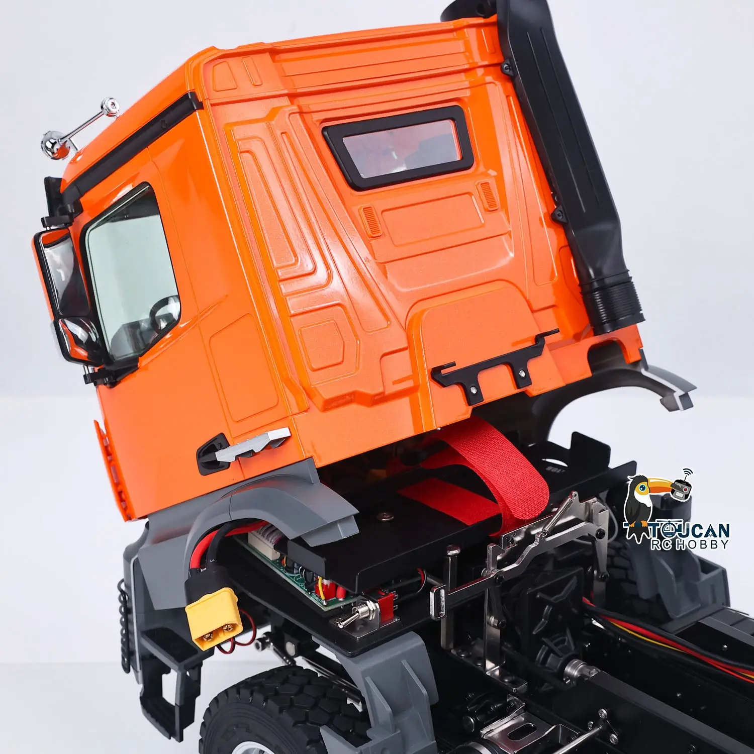 Kabolite 8X8 1/14 RC Dump Truck 5703 Electric Lifting Remote Control Tipper Model 2Speed Gearbox Lights Sound System Battery Charger