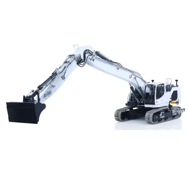 LESU 1/14 Metal RC Excavator AOUE LR945 Long-reach Hydraulic Digger Radio Control Construction Vehicles CNC Light 7CH Valve PL18EV LITE