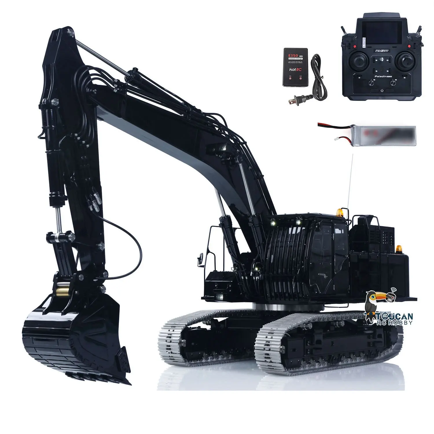 LESU Metal 1/14 RC Hydraulic Excavator Aoue ZX490 Remote Control Heavy Construction Digger Model Paladin PL18EV Lite Sound Smoke CNC