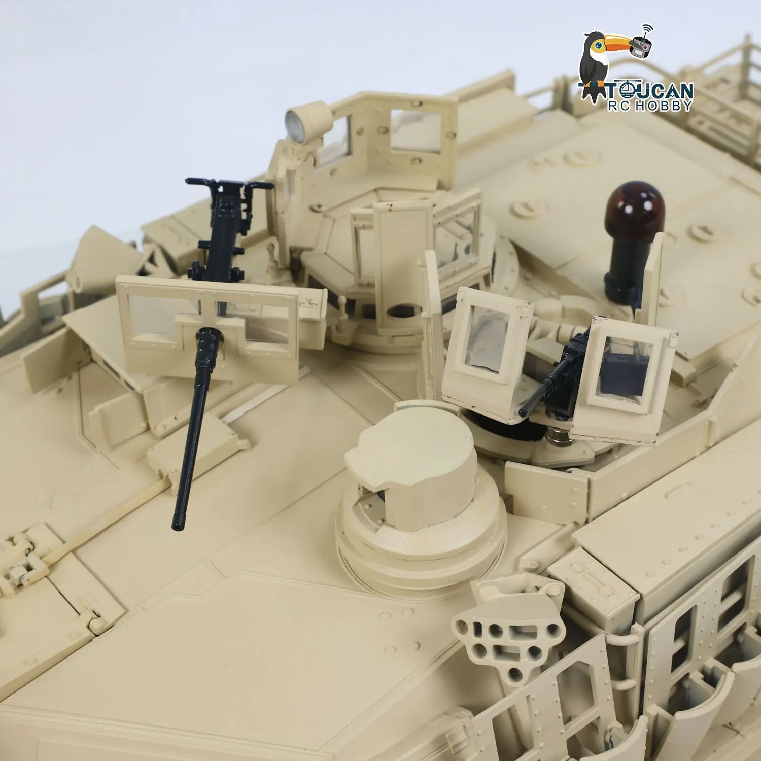TOUCAN 1/16 Metal RC Tank 3918 Abrams M1A2 TUSK II Dual Flow Gearbox 360 Turret Rotary Infrared Combat Barrel Recoil FPV RTR