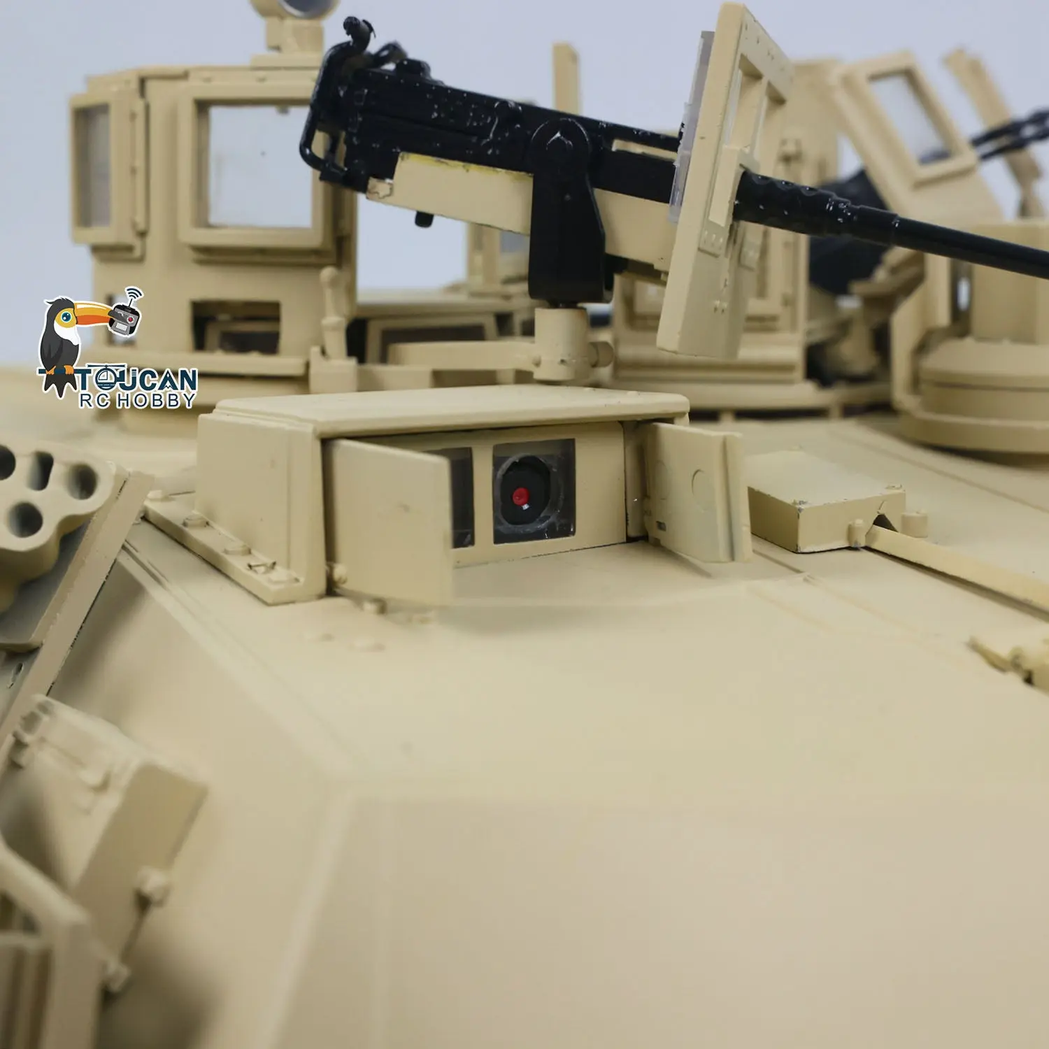 TOUCAN 1/16 Metal RC Tank 3918 Abrams M1A2 TUSK II Dual Flow Gearbox 360 Turret Rotary Infrared Combat Barrel Recoil FPV RTR