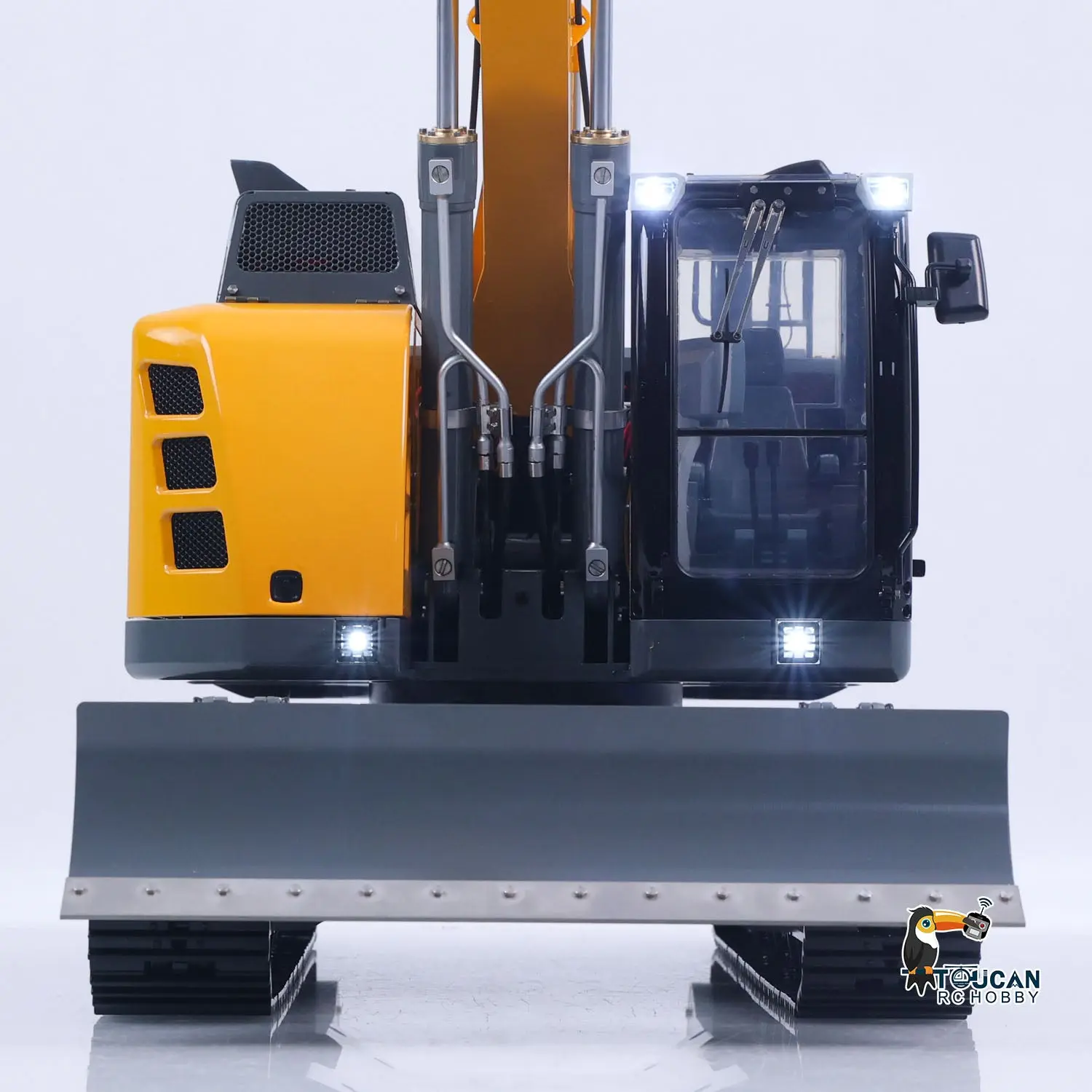 Metal 1/14 RC Hydraulic Tracked Excavator LR926 2Arms Remote Control Digger 4 way Valves Dual Pumps 2212 Brushless Motor RTR
