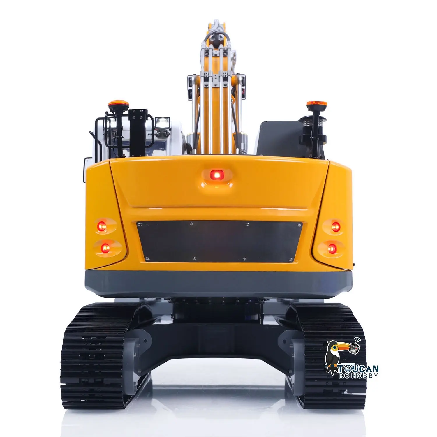 Metal 1/14 RC Hydraulic Tracked Excavator LR926 2Arms Remote Control Digger 4 way Valves Dual Pumps 2212 Brushless Motor RTR