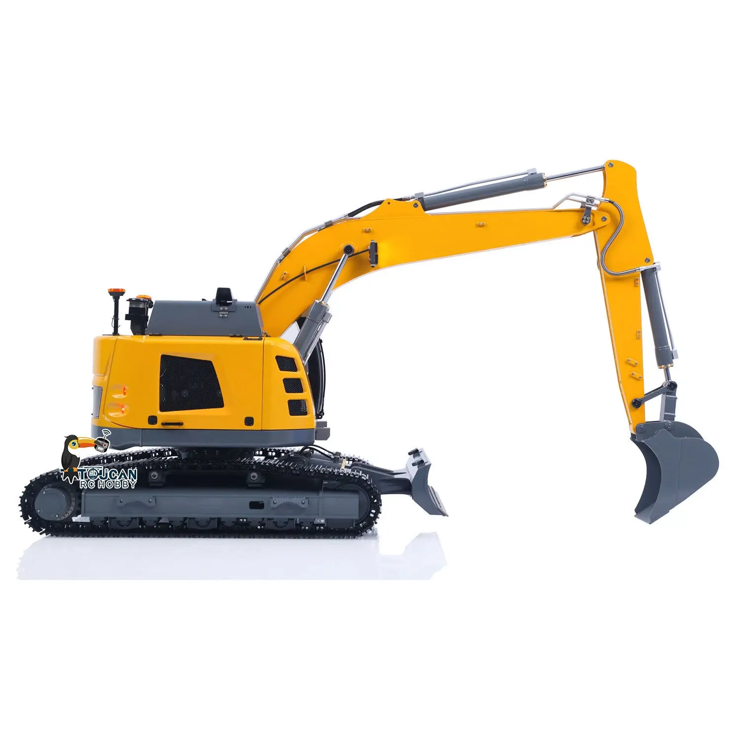 Metal 1/14 RC Hydraulic Tracked Excavator LR926 2Arms Remote Control Digger 4 way Valves Dual Pumps 2212 Brushless Motor RTR