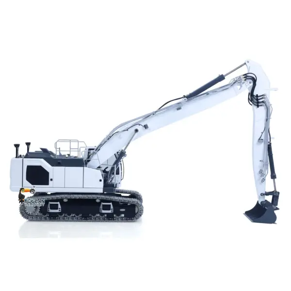 LESU 1/14 Metal RC Excavator AOUE LR945 Long-reach Hydraulic Digger Radio Control Construction Vehicles CNC Light 7CH Valve PL18EV LITE
