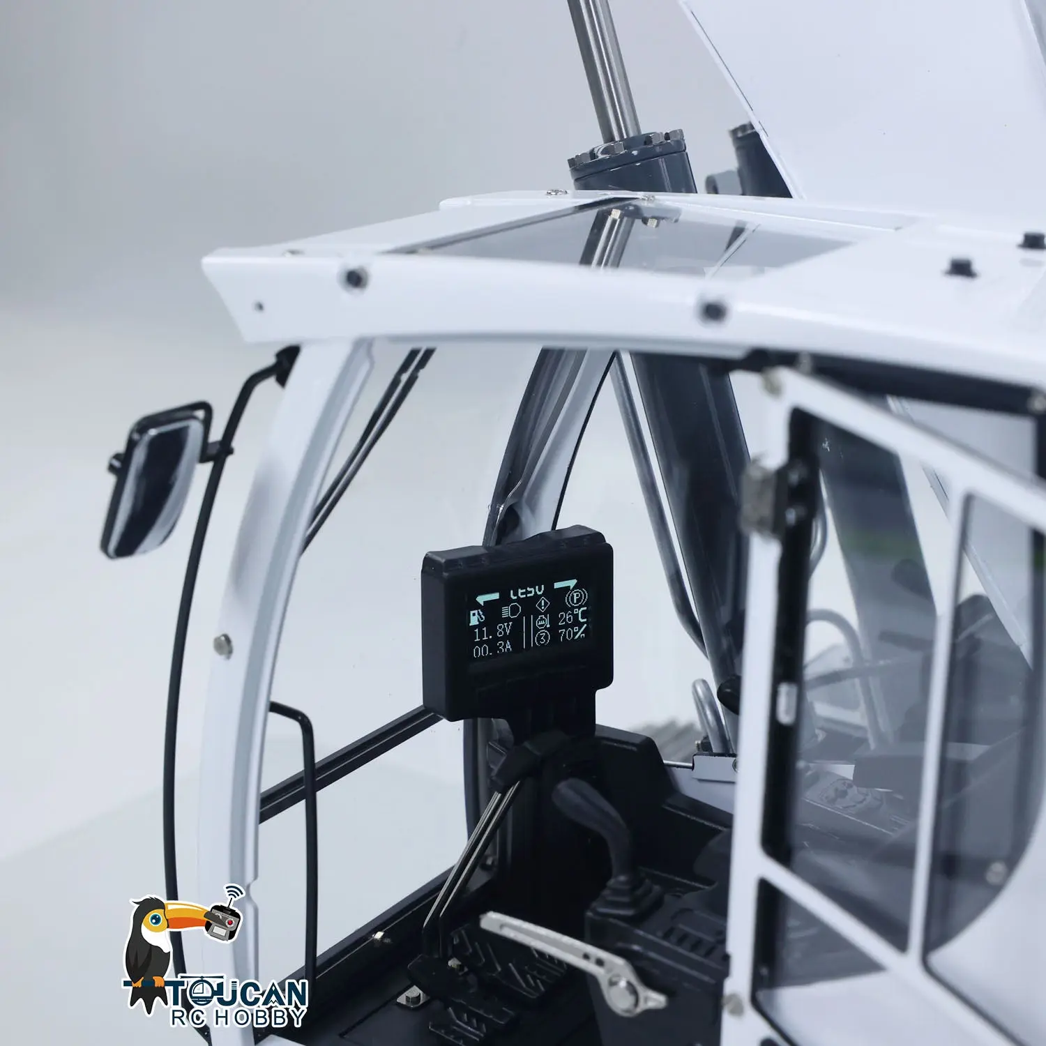 LESU 1/14 Metal RC Excavator AOUE LR945 Long-reach Hydraulic Digger Radio Control Construction Vehicles CNC Light 7CH Valve PL18EV LITE