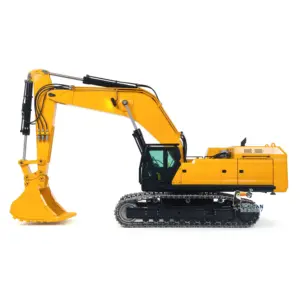 Used 1/12 395F Metal RC Excavator Remote Control Hydraulic Heavy Digger Model 1.0L Dual Pump Paladin PL18EV LITE Radio teshulianjie