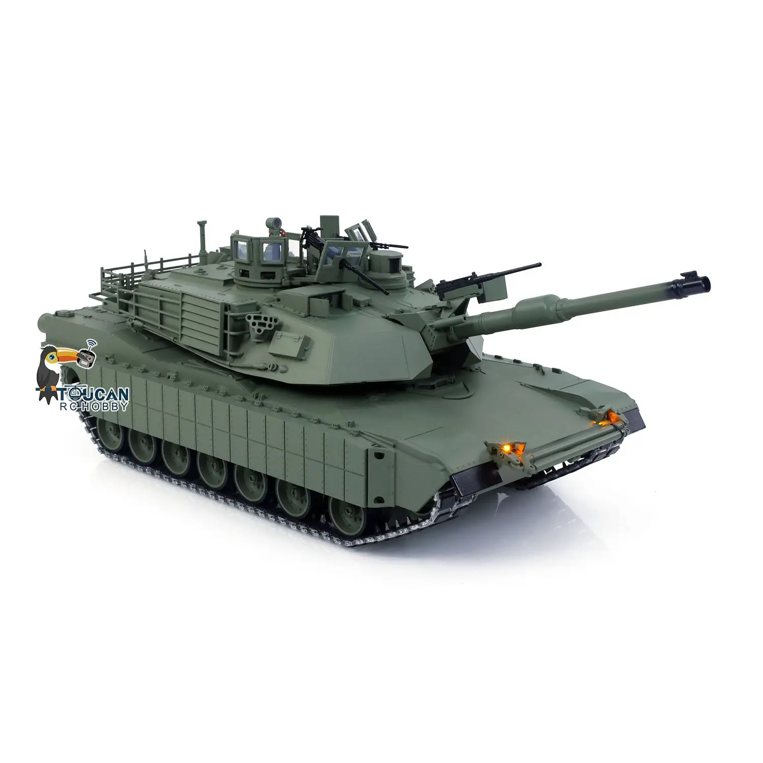 TOUCAN 1/16 Metal RC Tank 3918 Abrams M1A2 TUSK II Dual Flow Gearbox 360 Turret Rotary Infrared Combat Barrel Recoil FPV RTR