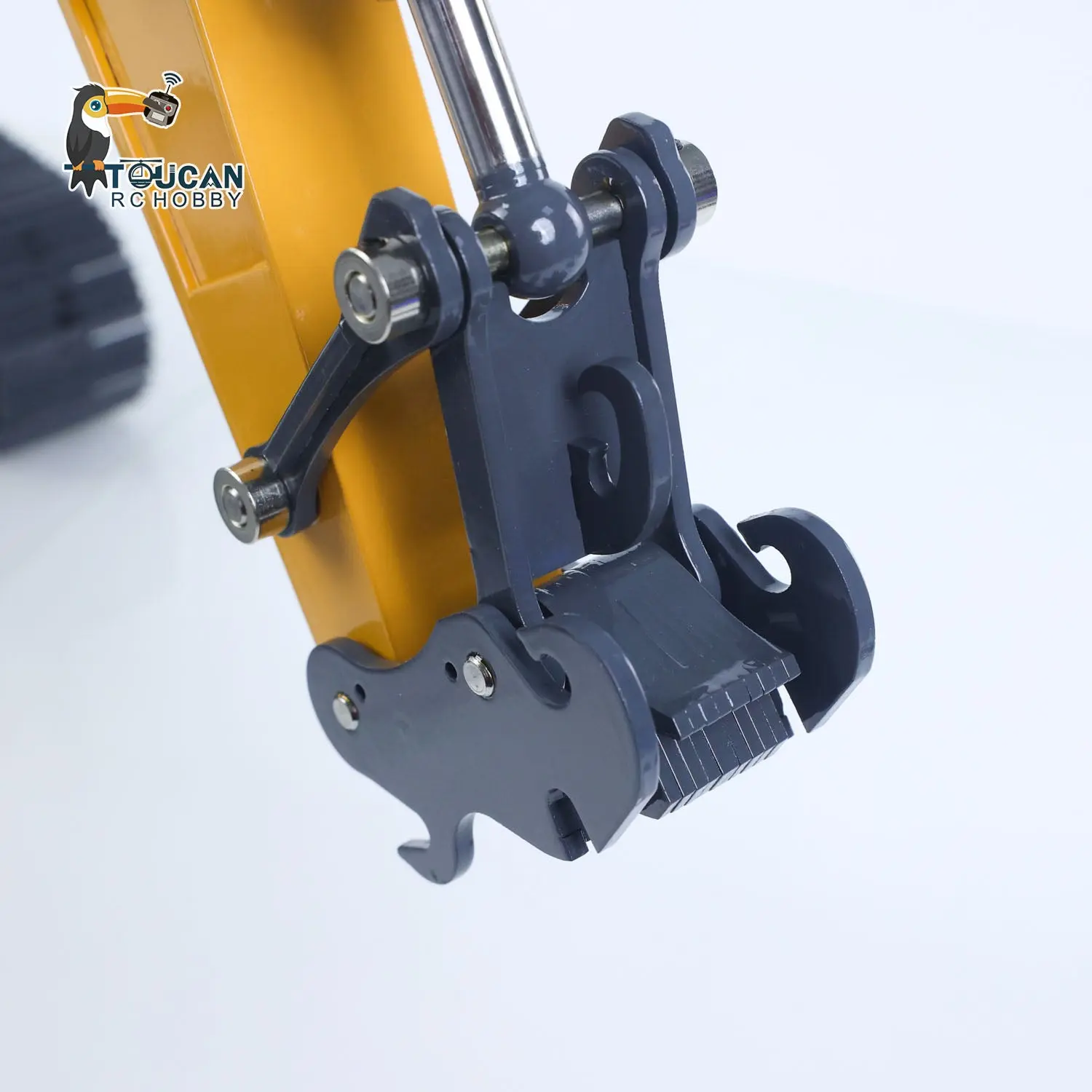 XDRC 1/14 Full Metal RC Excavator 945 Remote Control Tracked Hydraulic Construction Vehicles Trucks 5CH Reversing Valves PL18EV Radio Light Sound Quick Coupler Steel