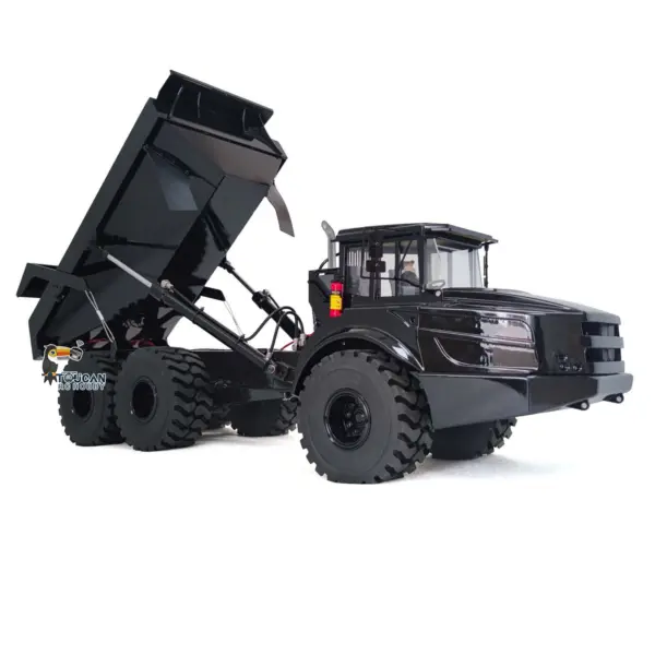 RC 1/14 Articulated Truck A40G 6x6 Metal Hydraulic Remote Control Dumper Toys Construction Vehicles Model Motor Servo Transmitter