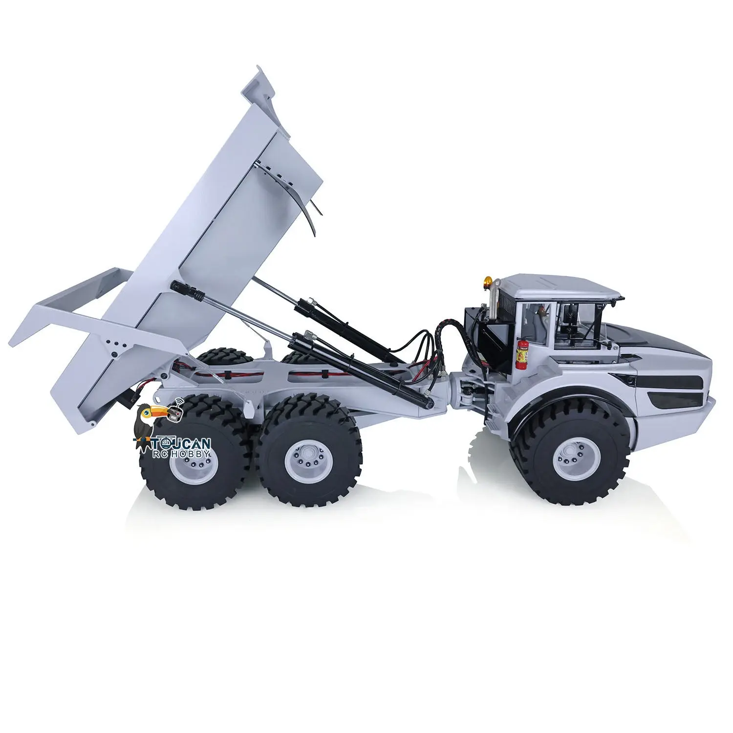 RC 1/14 Articulated Truck A40G 6x6 Metal Hydraulic Remote Control Dumper Toys Construction Vehicles Model Motor Servo Transmitter
