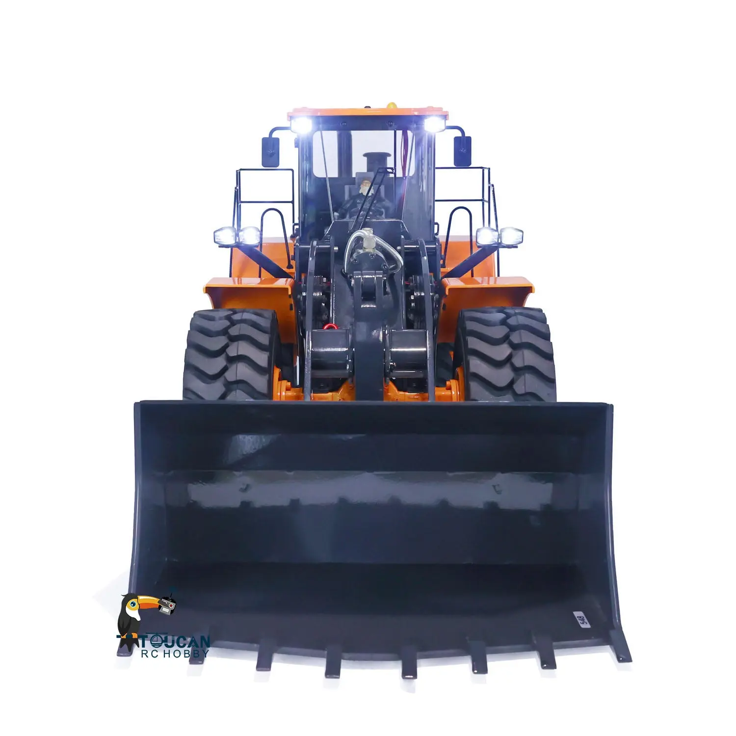 Metal 1/14 RC Loader WA470 Hydraulic Remote Control Construction Vehicle RTR Wheeled Truck Lights Sound Battery Charger for Sale