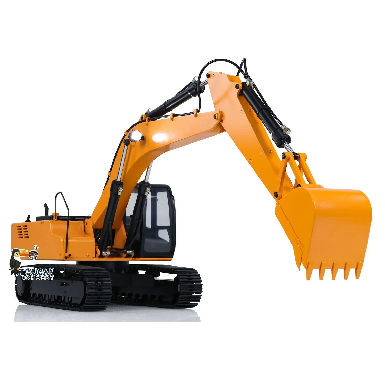 JDMODEL 1/12 Hydraulic Excavator 4200XL Metal Digger Construction Vehicles RC Hobby Grade Truck Tripper Bucket Pump Tube Tracks Radio