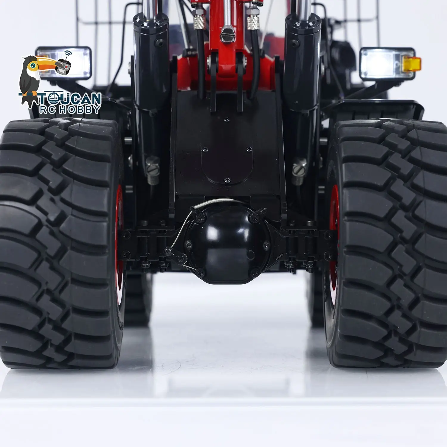1/14 RC Metal Hydraulic Loader WA480 Whee1d Electric Construction Heavy Machine Quick Coupler Fork Bucket Light Sound ST8 Radio Battery