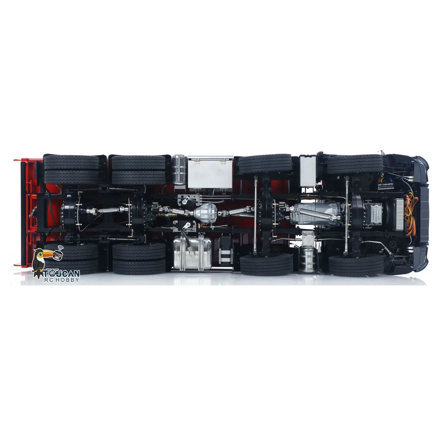 1/14 8x8 RC Hydraulic Dump Truck Metal Radio Control Tipper Car Model Sounds Lights 3-speed Differential Lock Axles ST8 for Adult